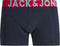 JACK&JONES ADDITIONALS JACCRAZY - Boxershorts 3-pack - Zwart Donkergrijs Helder Blauw (3-pack)
