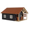 Kids Globe Farming paardenstal - paardenstal met 2 boxen en berging - hout