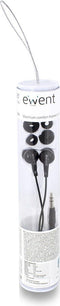 Ewent EW3584 - In-ear oordopjes - 10 mm speaker - Zwart