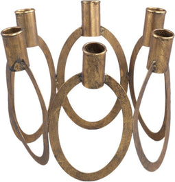 PTMD Merla Kandelaar - 22 x 22 x 20 cm - Metaal - Goud