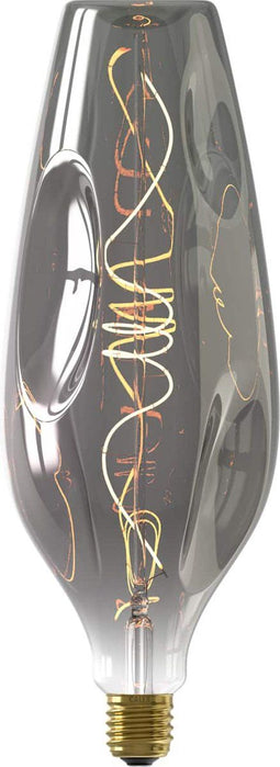 Calex Barcelona XXL - E27 LED Lamp - Dimbaar 4W Warm Wit Licht - Titanium