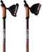 Abbey Camp Nordic Walking Stokken - Telescopisch Verstelbaar 86-140 cm - Aluminium - Zwart (2 stuks)