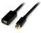 Startech.com MDPEXT3 - Mini DisplayPort M/FM - 0.9m - Zwart