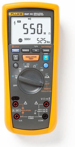 Fluke 1587 FC True-RMS isolatie multimeter in koffer - Fluke Connect - AC/DC 1000V & 400mA