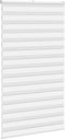 vidaXL - Zebra - rolgordijn - 130x230 - cm - stofbreedte - 125,9cm - polyester - wit