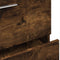 vidaXL - Wastafelkast - 59x37x59 - cm - bewerkt - hout - gerookt - eikenkleurig