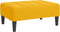 vidaXL - Voetenbank - 78x56x32 - cm - fluweel - geel