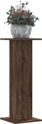 vidaXL - Plantenstandaards - 2 - st - 30x30x80 - cm - bewerkt - hout - bruin - eiken