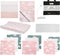 Meyco - Basis items pakket - Wiegdeken en aankleedkussenhoes - Roze/wit (1 pack)