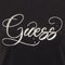 Guess R4 - Dames T-shirt - Glitzy Logo - Zwart (2022)