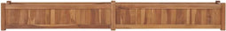 vidaXL - Plantenbak - verhoogd - 200x30x25 - cm - massief - teakhout