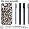 iMoshion Hoesje Geschikt voor iPhone 14 Hoesje Siliconen - iMoshion Design hoesje - Zwart / Leopard