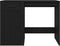 vidaXL - Bureau - Zwart - Eiken - 100x49x75 - cm - Geengineerd - Hout