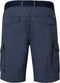 Petrol Industries - Heren Cargoshorts 2-pack met Riem - Katoen - Blauw en Groen