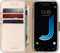 Accezz Hoesje Geschikt voor Samsung Galaxy J7 (2017) Hoesje Met Pasjeshouder - Accezz Wallet Softcase Bookcase - goud