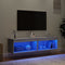 vidaXL - Tv-meubels - met - LED-verlichting - 2 - st - 60x30x30 - cm - grijs - sonoma
