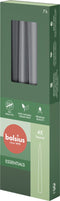 Bolsius - Gotische kaarsen - 245/24 - 4 stuks per verpakking - Stormy Grey