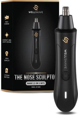 Wellshave Neustrimmer Basic - Neushaartrimmer met SafeShave™ mesjes - Compact en USB oplaadbaar