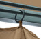 vidaXL - Prieel - met - gordijn - 300x300 - cm - aluminium - antraciet