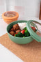 Amuse Tylla Sage Life Bowl -700ml - Lunchbox - Perfect Afsluitbare Verhouddoos - Saladebox voor onderweg - Groen