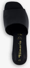 Tamaris dames muiltjes - Blokhak 5 cm - Imitatieleer - Zwart