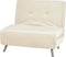 FARRIS - Slaapbank 1-zits - Crème - Fluweel