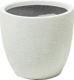 KANNIA - Bloempot - Wit - 36 cm - Klei-vezelmengsel