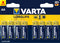 Varta Longlife AA - Alkaline Batterijen - 50,5mm - Geel