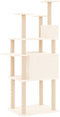 vidaXL - Kattenmeubel - met - sisal - krabpalen - 166 - cm - crèmekleurig