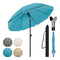 WOLTU Balkonparasol - Rond 175 cm - Kantelbaar 45 graden - Hoogte verstelbaar - UV-bestendig - Blauw