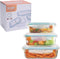 Home Set Lunchboxen Glas Polypropyleen 3 Onderdelen