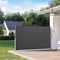 Uittrekbaar windscherm - antraciet - 300x180 cm - terras & tuin