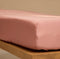 Coco & Cici - Tencel Sateen Hoeslaken Topper 180 x 210 x 5-8 cm - 2 Persoons Beddengoed - Lyocell - Elastiek Rondom - Terra Roze - Extra Zacht