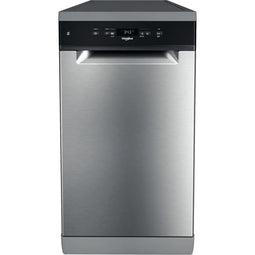 Whirlpool WSFC3M27X - Vrijstaand - Slimline (45 cm) - 10 couverts - Roestvrijstaal
