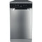 Whirlpool WSFC3M27X - Vrijstaand - Slimline (45 cm) - 10 couverts - Roestvrijstaal