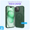 Apple iPhone 15 - Back Cover - MagSafe Compatibel - Donkergroen