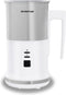 Inventum MK351 - Elektrische melkopschuimer - Warm/koud opschuimen 115 ml - Verwarmen 240 ml - Wit/RVS