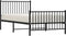 vidaXL - Bedframe - met - hoofd- - en - voeteneinde - metaal - zwart - 100x200 - cm