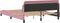 vidaXL - Bedframe - met - hoofdeinde - zonder - matras - 160x200 - cm - fluweel - roze