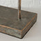 Ornament op voet - ornament op sokkel - bruin antiekgoud 52cm