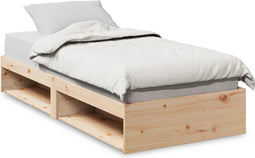 vidaXL - Slaapbank - zonder - matras - 100x200 - cm - massief - grenenhout