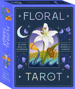 Floral Tarot - Tarotkaarten set van 78 - Inclusief 80-pagina's gidsboek