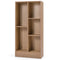 Coast Boekenkast 50x24x104 cm – 5 Vakken Staand Opbergrek Natuurlijk – Houten Kubusrek voor Woonkame