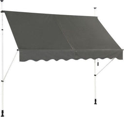 Coast Zonneluifel - Intrekbaar - Waterdicht 250 x 120 cm - Grijs