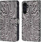 iMoshion Hoesje Geschikt voor Samsung Galaxy A34 (5G) Hoesje Met Pasjeshouder - iMoshion Design Bookcase smartphone - Meerkleurig / Black And White