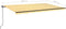vidaXL - Luifel - handmatig - uittrekbaar - met - LED - 500x350 - cm - geel - en - wit
