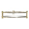 Snackdienblad DKD Home Decor 21,5 x 21,5 x 5,5 cm Spiegel Gouden Metaal Glam
