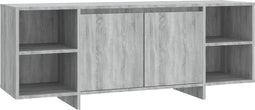 vidaXL - Tv-meubel - 130x35x50 - cm - bewerkt - hout - grijs - sonoma - eikenkleurig