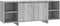 vidaXL - Tv-meubel - 130x35x50 - cm - bewerkt - hout - grijs - sonoma - eikenkleurig