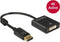 Delock 62599 - DisplayPort naar DVI actieve adapter - 1920 x 1200 @ 60 Hz - Zwart